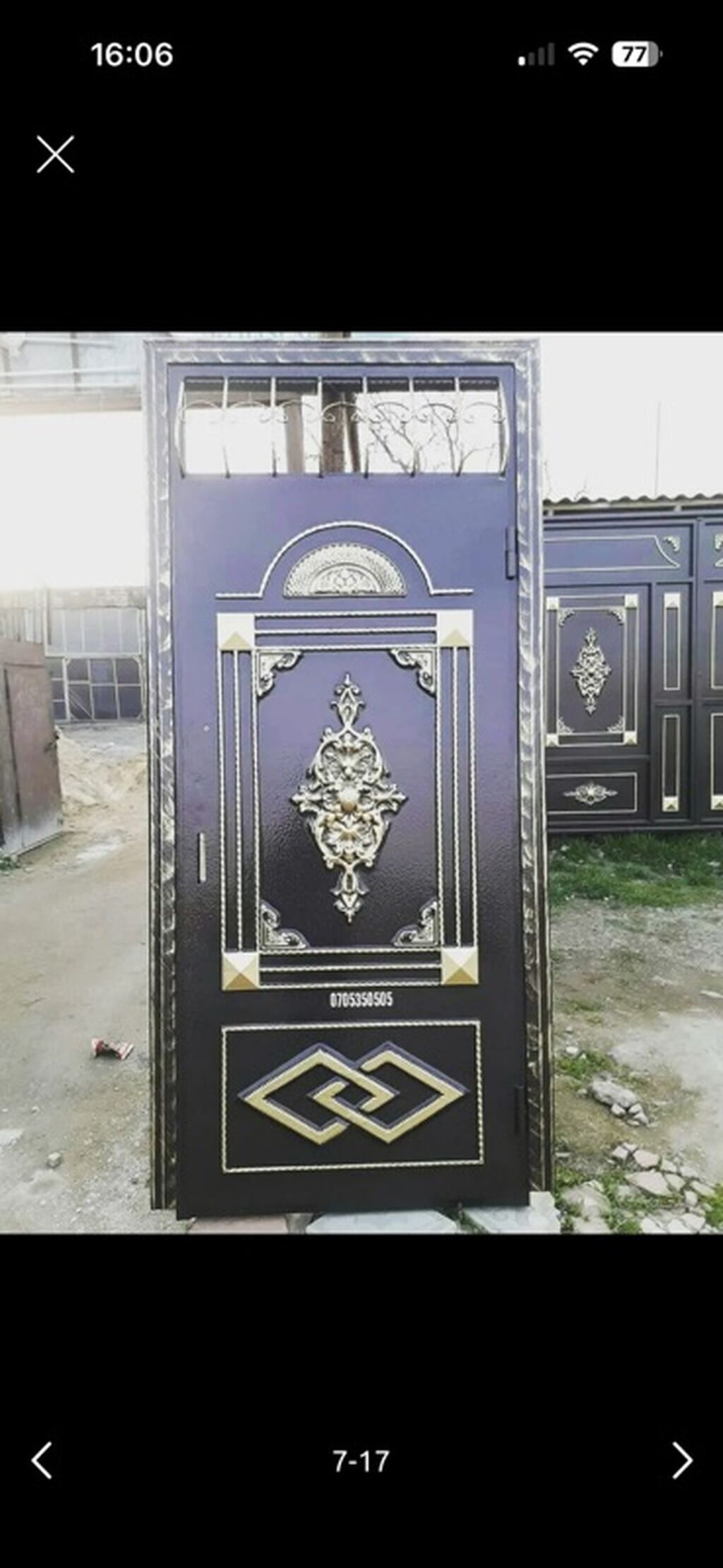 Dəmir qapıların rənglənməsi və bəzədilməsi