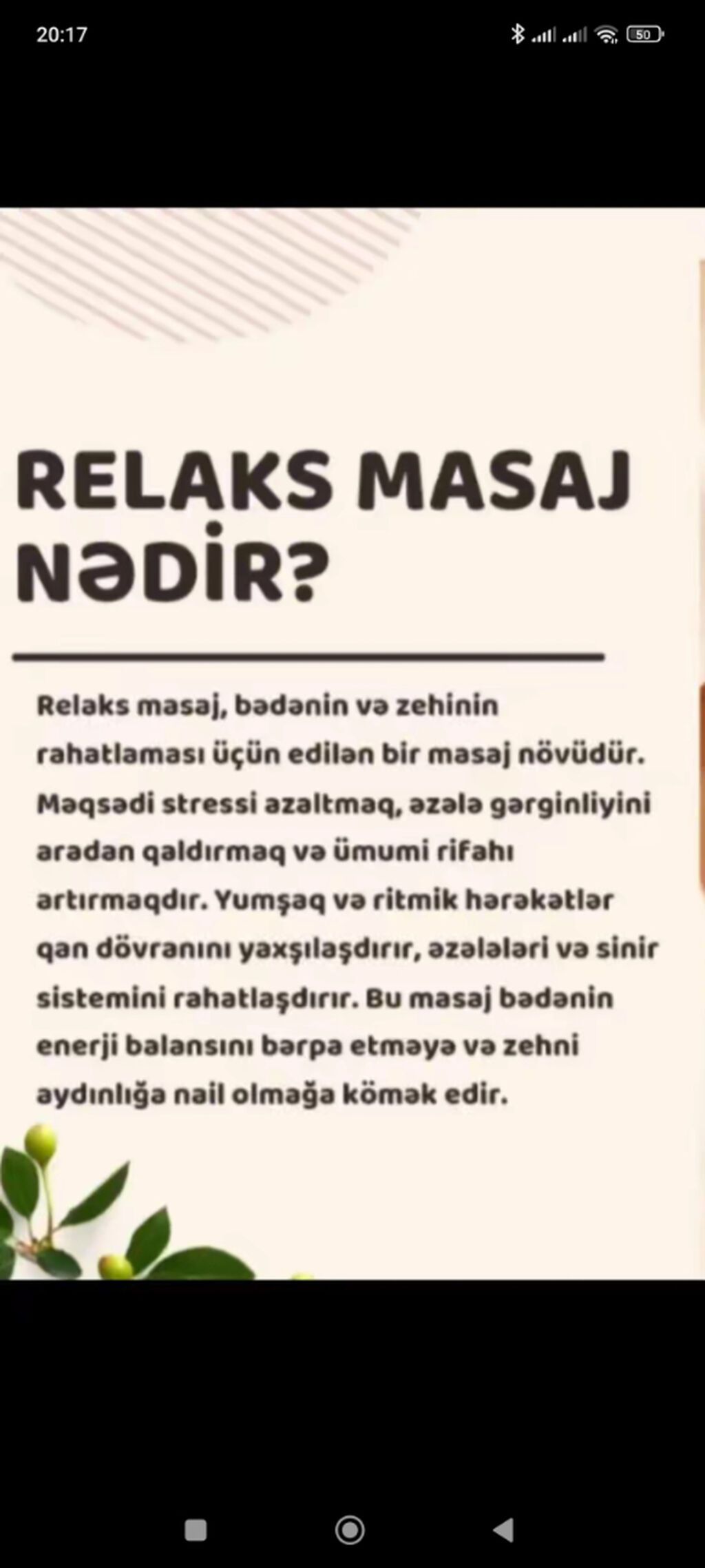 Evə gəlməklə müalicəvi və relaks masaj - 2
