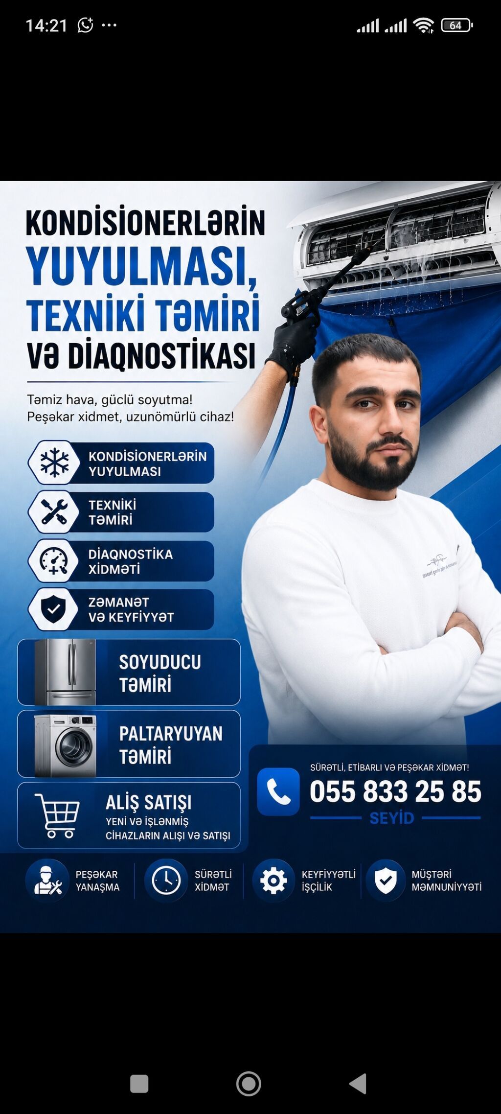 Kondisioner və məişət texnikası təmiri - 2
