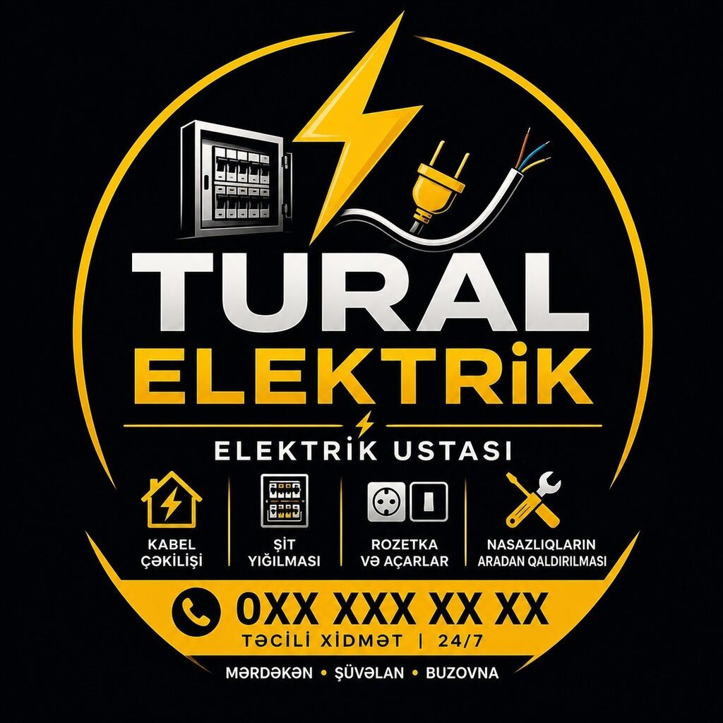 Tural Elektrik Elektrik ustası xidməti