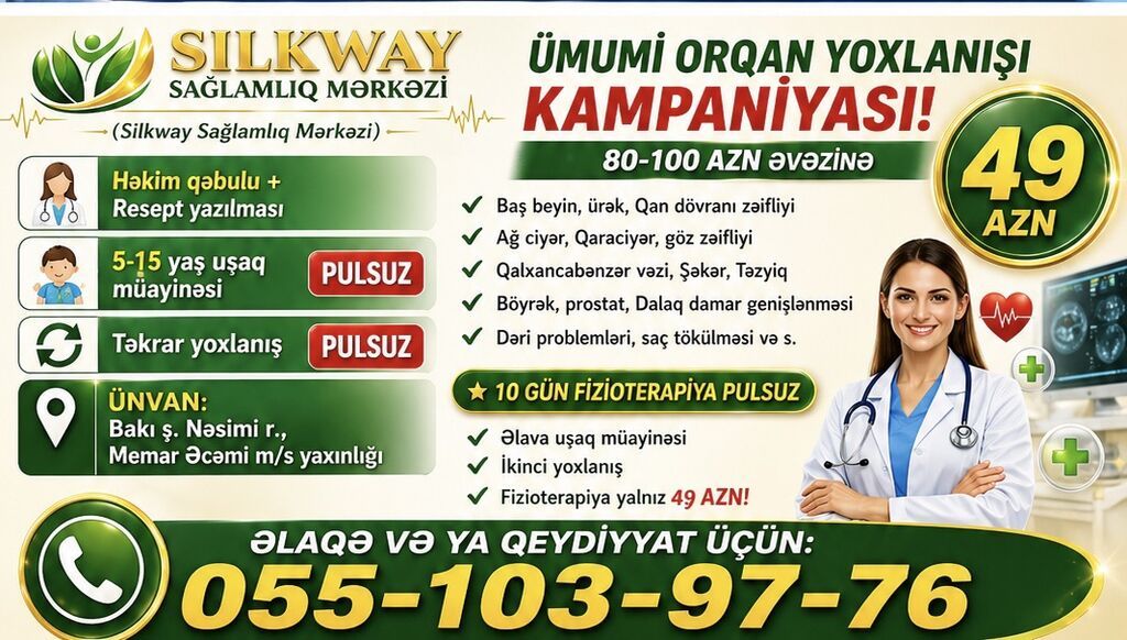 Silkway Sağlamlıq Mərkəzi Ümumi Orqan Yoxlanışı