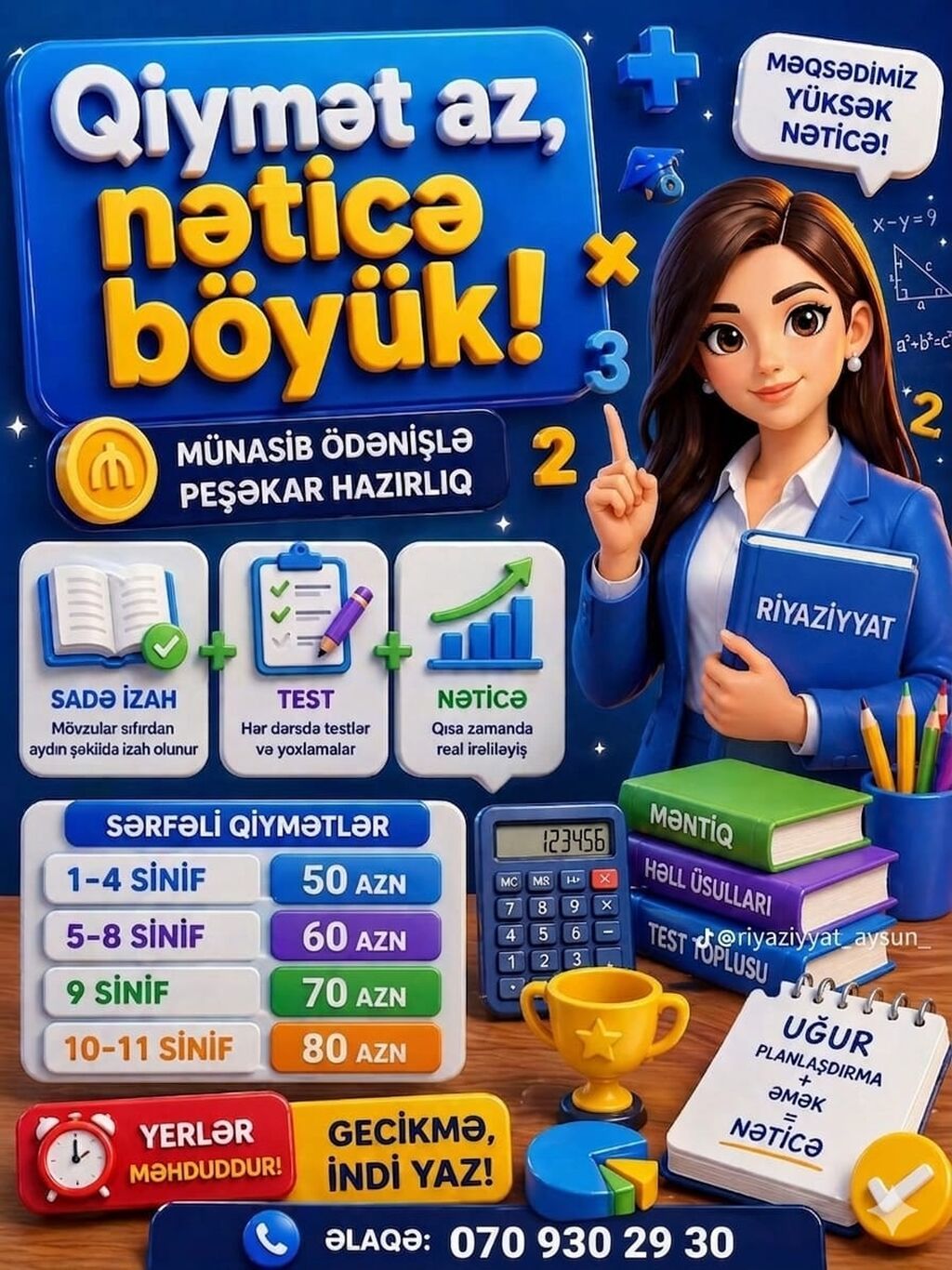 Riyaziyyat və Azərbaycan dili repetitoru - 3