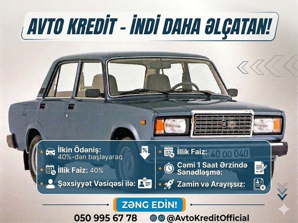 Avto kredit xidməti - 2