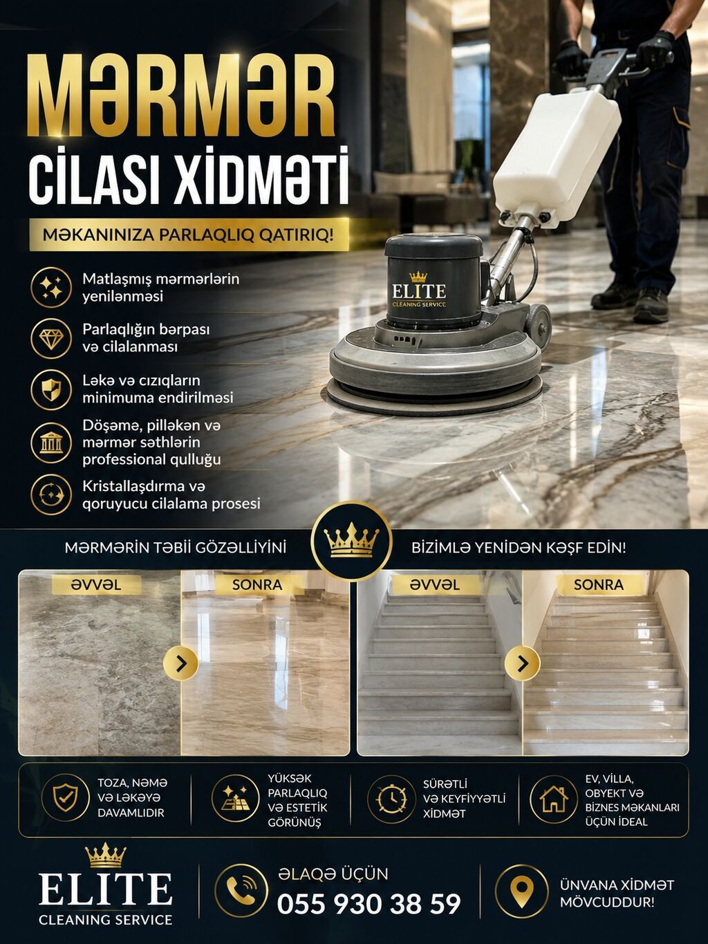 Mərmər Cilası və Təmizlik Xidməti - 2