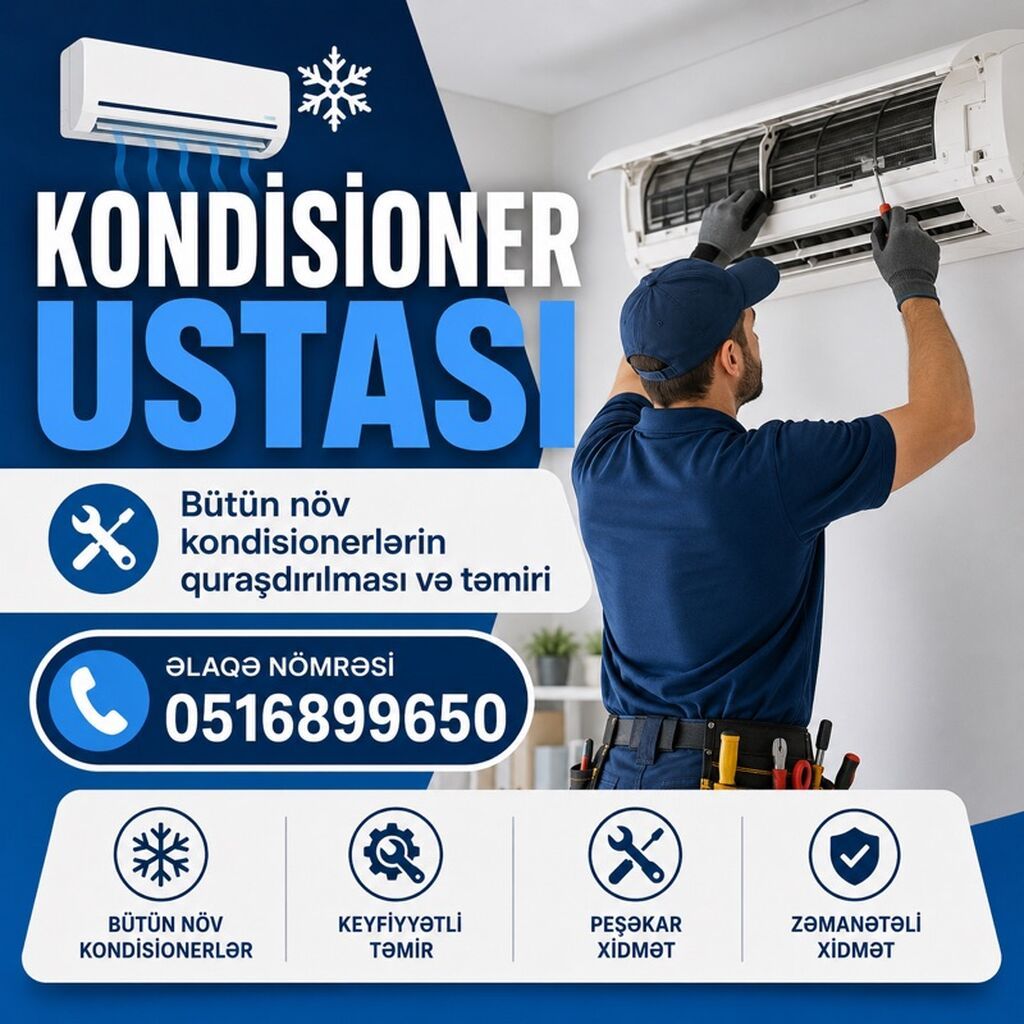 Kondisioner quraşdırılması və təmiri xidməti - 2