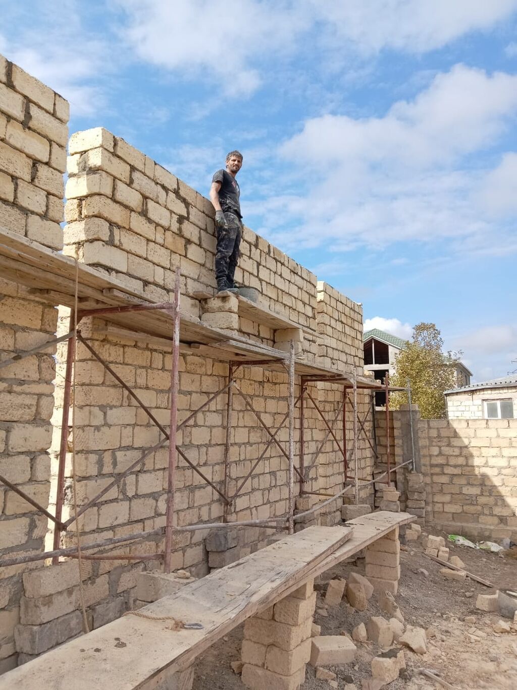 Daş divar hörgüsü və tikinti xidmətləri - 5