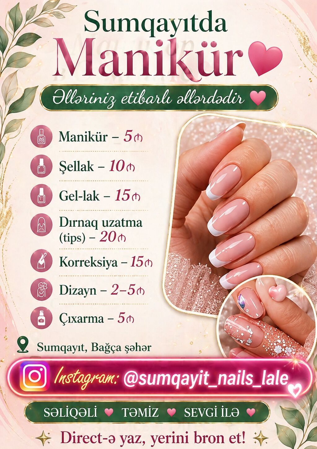 Sumqayıtda manikür və dizayn xidməti - 2